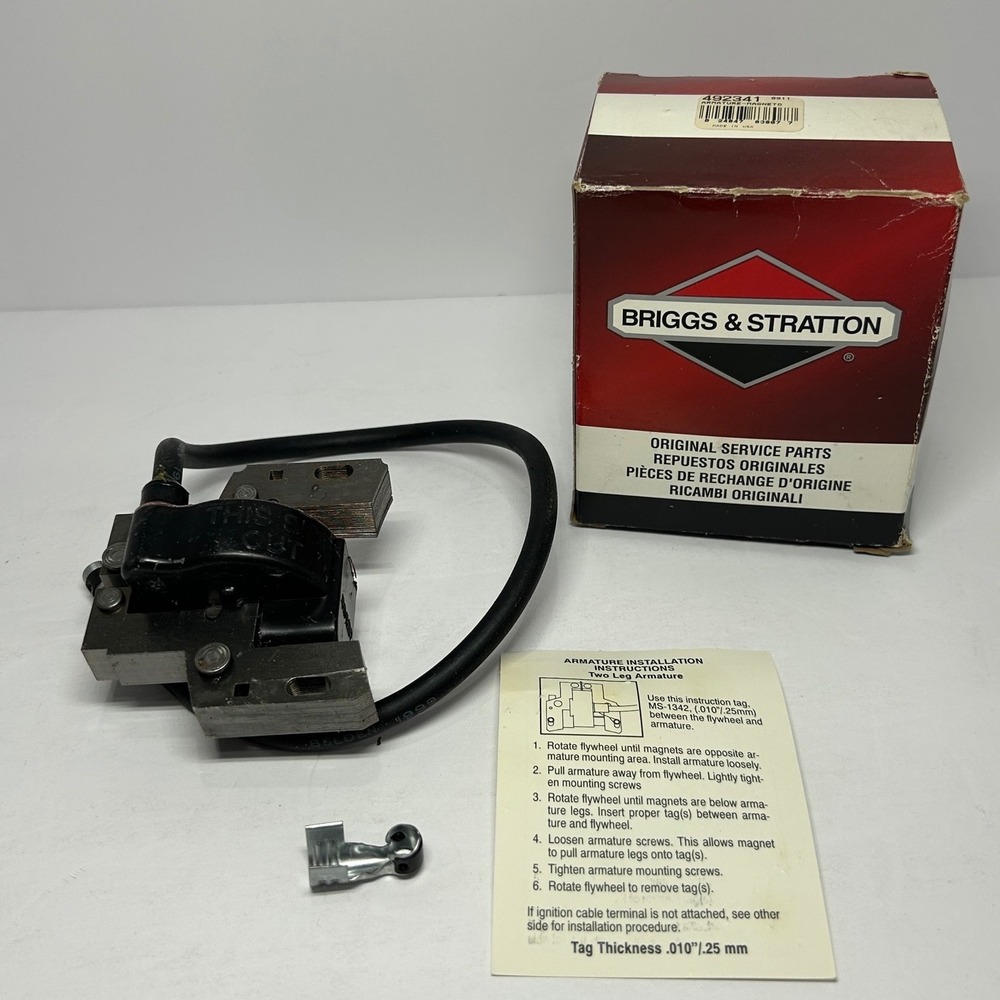 Briggs & Stratton 492341 Magneto Armature Ignition Coil OEM New In Box